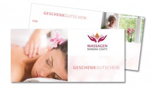 Geschenk-Gutschein für Massagen